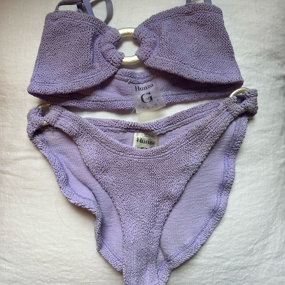 Hunza G Lilac Knit Bikini - Picture 3 of 3